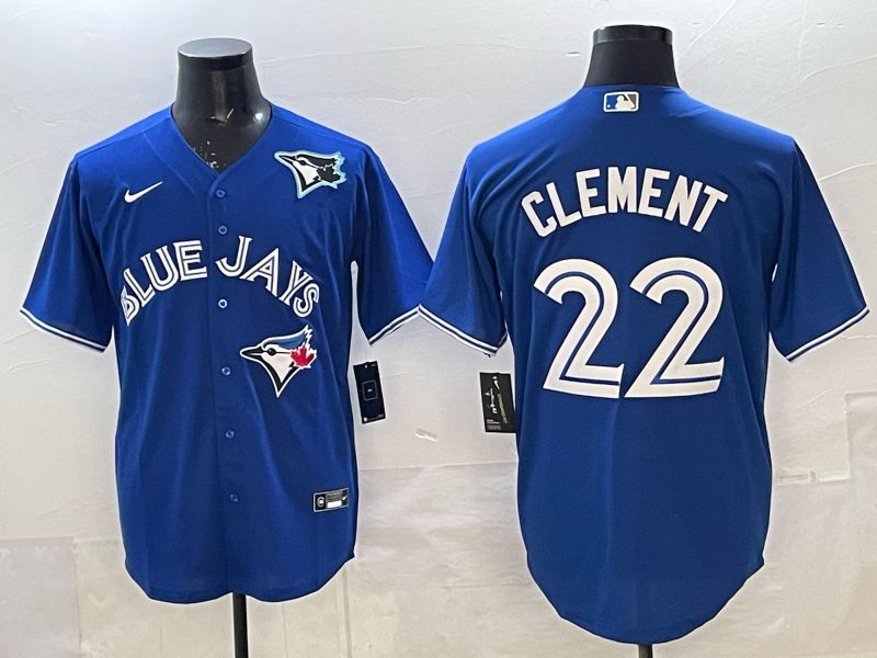 Men 2025 Toronto Blue Jays #22 Clement blue Game Nike MLB Jersey 0022->toronto blue jays->MLB Jersey